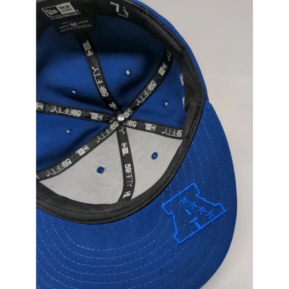 NFL Indianapolis Colts New Era 59Fifty Fitted Hat Size 7 1/8 Blue Embroidered - Picture 10 of 12